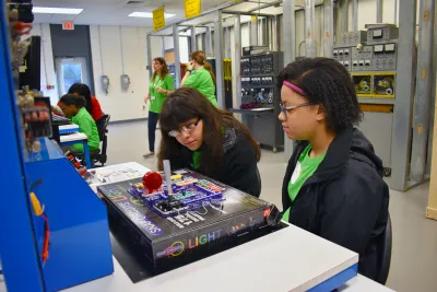 Ellen at age 13 at the STEM Camp at RichmondCC.