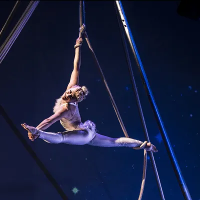 Acrobat on a rope