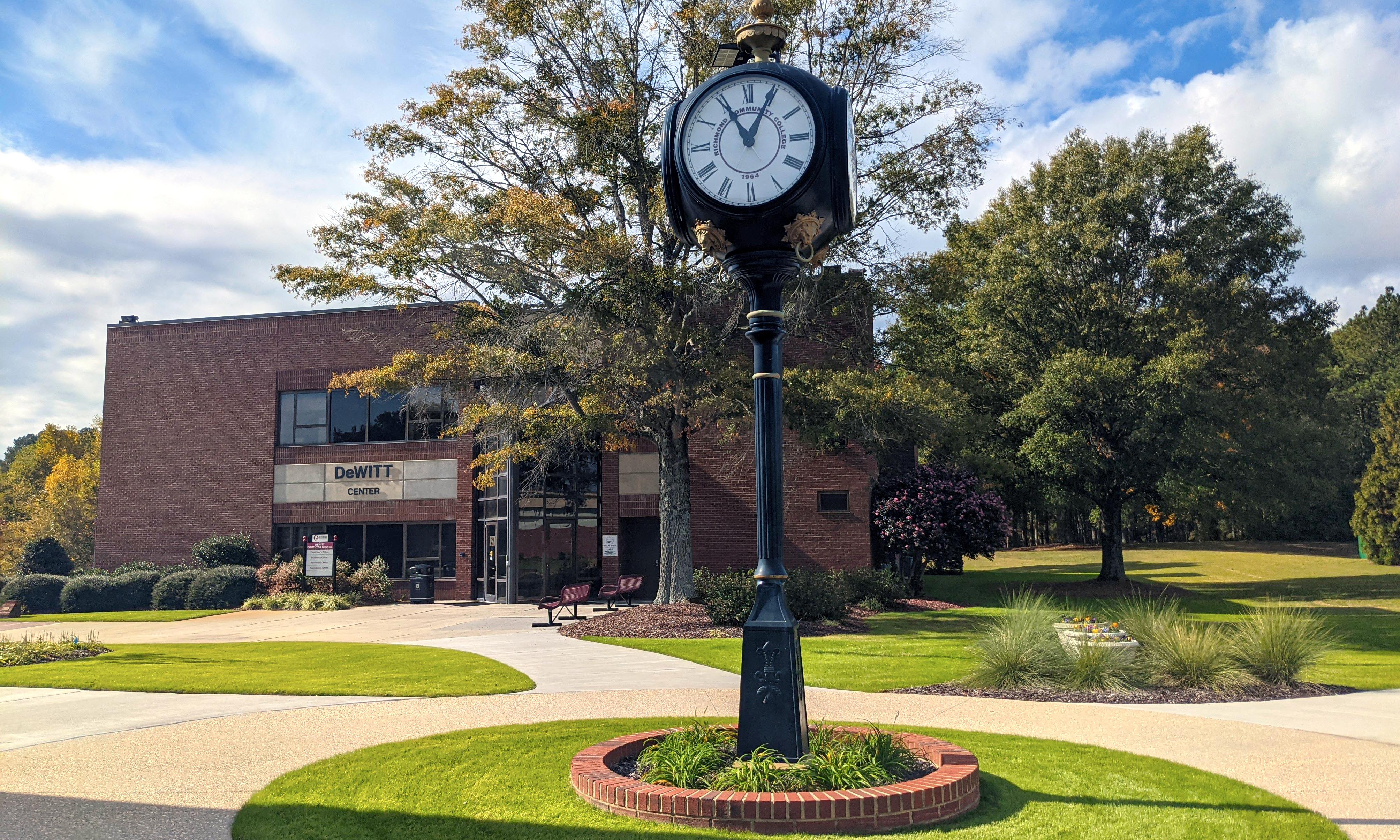 Photo of the Clock and DeWitt Building