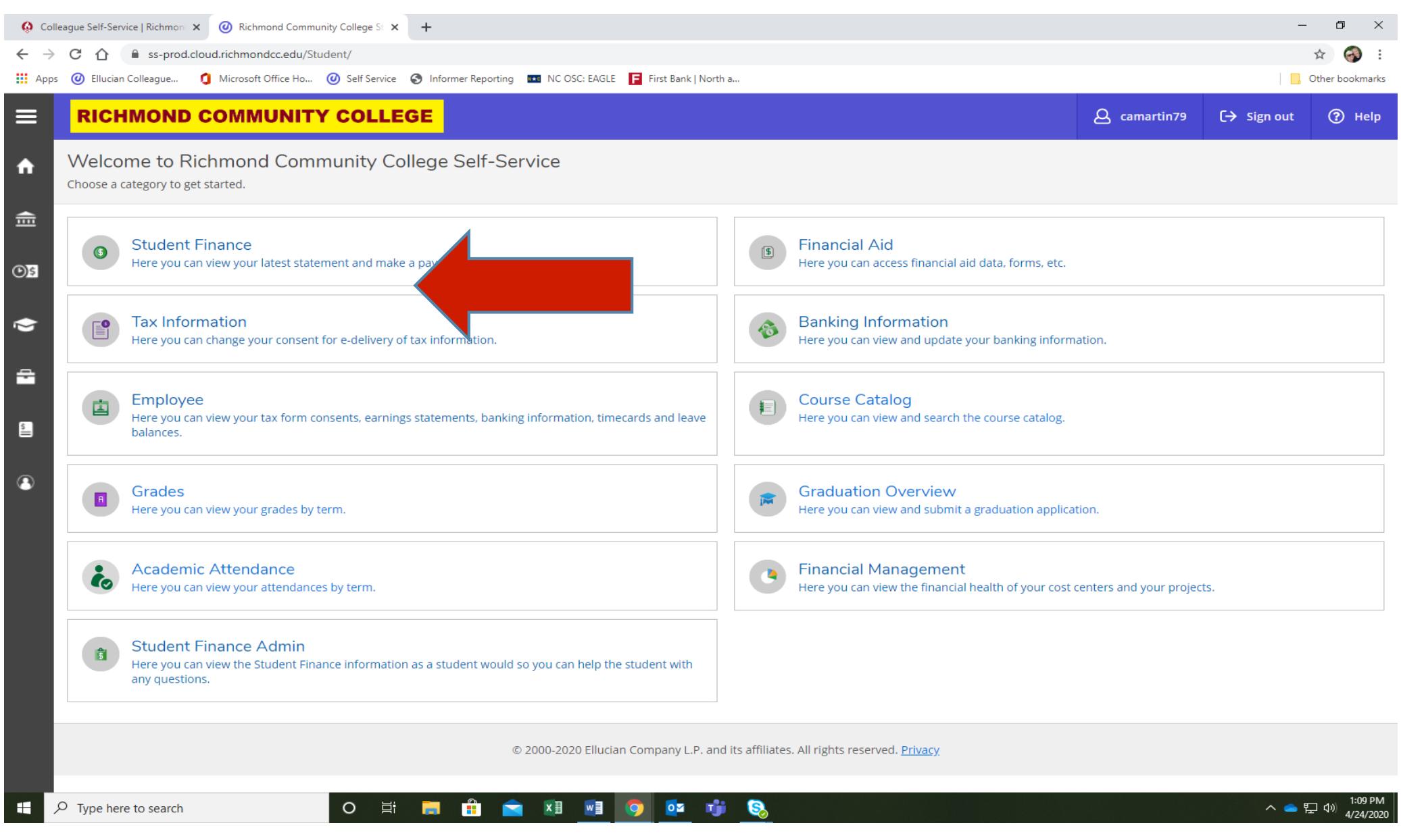 Self Service Instructions
